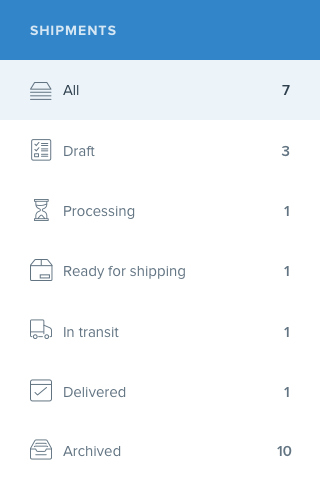 The redesigned navigation menu