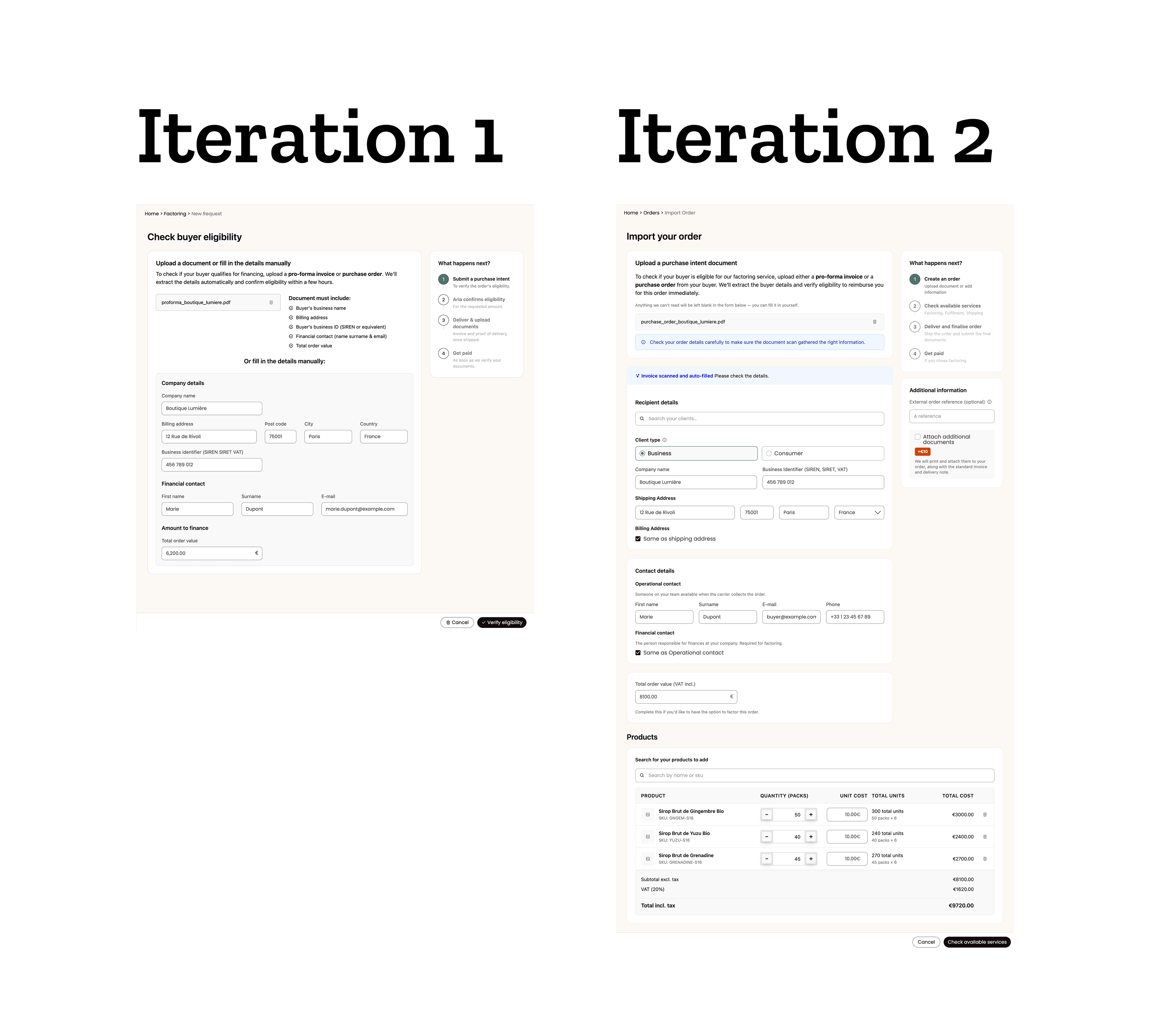 Three revisions of the factoring prototype