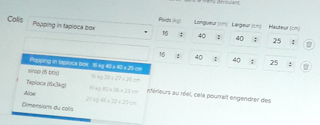 Co-adaptation applied to the parcel feature