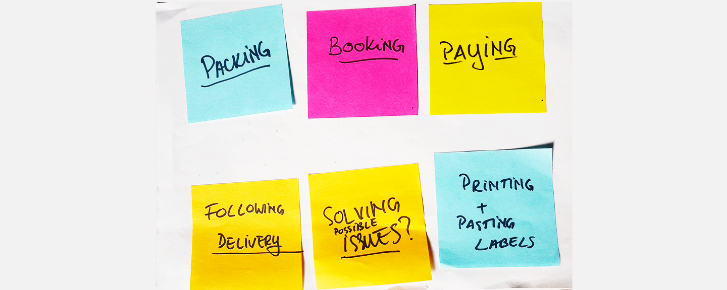 The stages of the shipping process